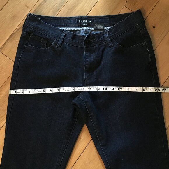 Gasoline Dark Navy Blue Denim Jeans - Picture 13 of 16